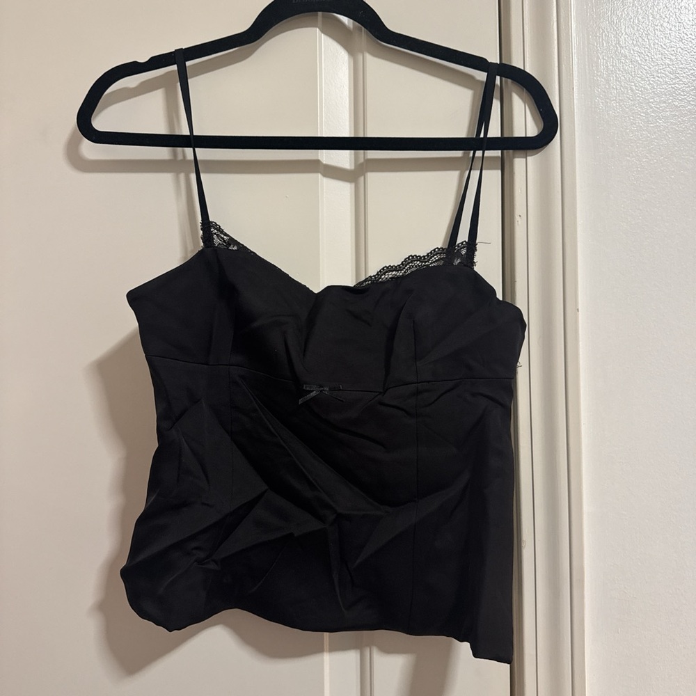 Zara Elegant Black Lace Camisole